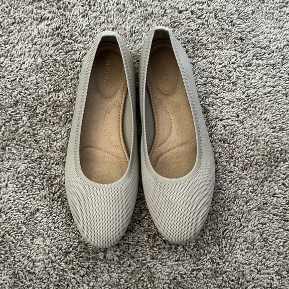 Great condition beige knit ballet, flat size 9 1/2 Old Navy - Picture 1 of 3